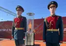 В Смоленске состоялась передача пламени Вечного огня из Брестской крепости.