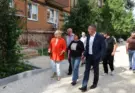 Глава города Тула инспектирует благоустройство дворов