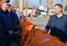 Глава города Пенза Олег Денисов осмотрел коммунальную технику Пензавтодора
